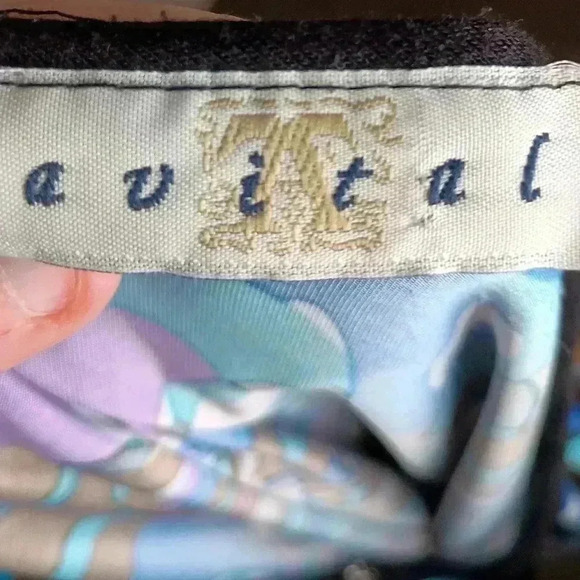 AVITAL Western Colorful Artistic Hippie Flutter Sleeve Zipper blouse - Picture 2 of 6